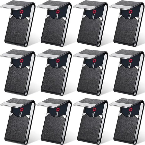 Yexiya 12 Pcs Leather Business Card Holders Set