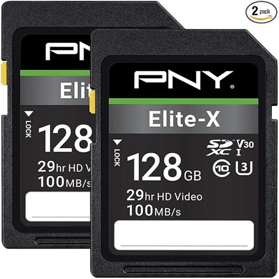 PNY 128GB Elite-X SDXC Memory Card (Pack of 2)