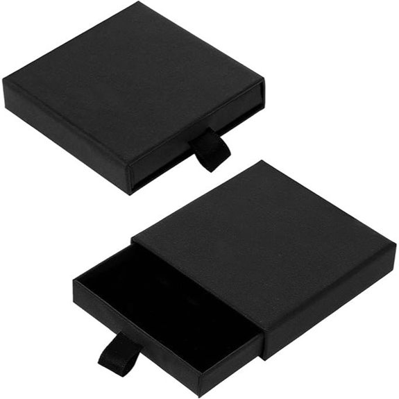 2 Pack Square Jewelry Gift Boxes with Lids