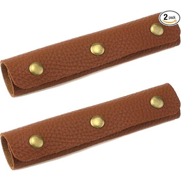 Mcredy Luggage Handle Wraps (2 Pack Brown)