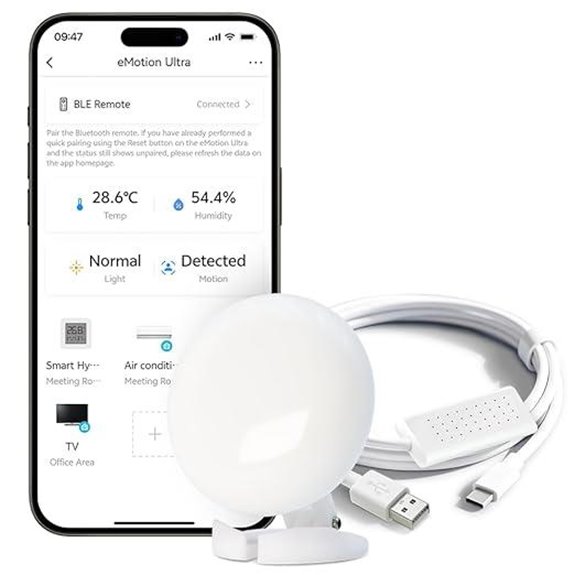 eMotion Ultra 60GHz Radar Sensor with Smart Home Compatibility