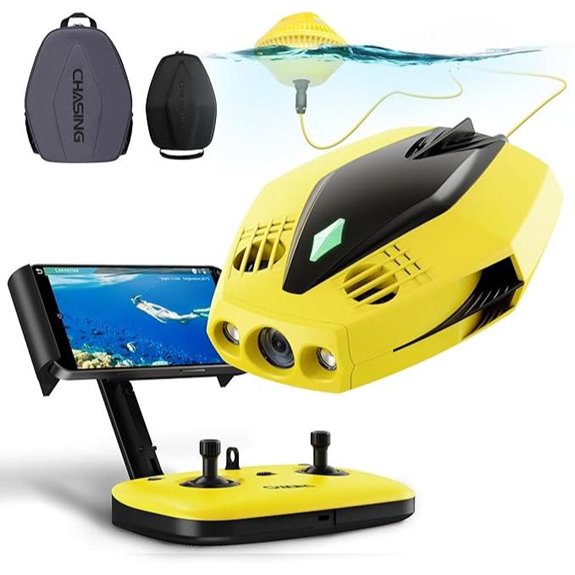 underwater drone with accessories