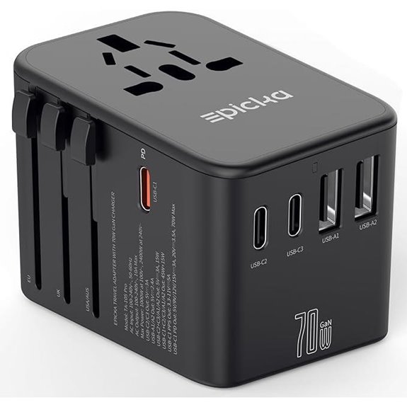 EPICKA Universal Travel Adapter with Fast Charging