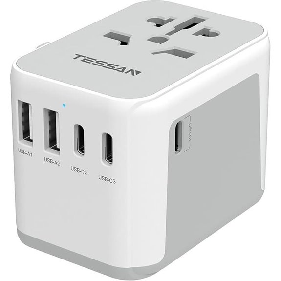 TESSAN Universal Travel Adapter with USB Ports