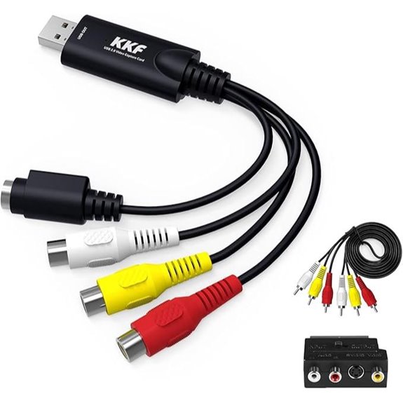 USB 2.0 Video Capture Card for Streaming and Digitizing