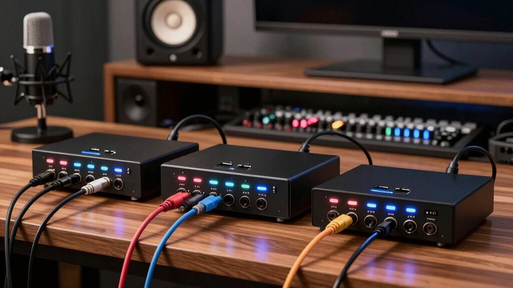 usb c audio interfaces 12 inputs