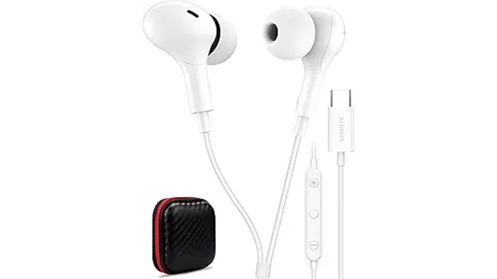usb c earbuds with mic