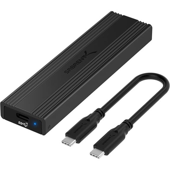 SabRENT USB-C Enclosure for M.2 NVMe & SATA SSDs