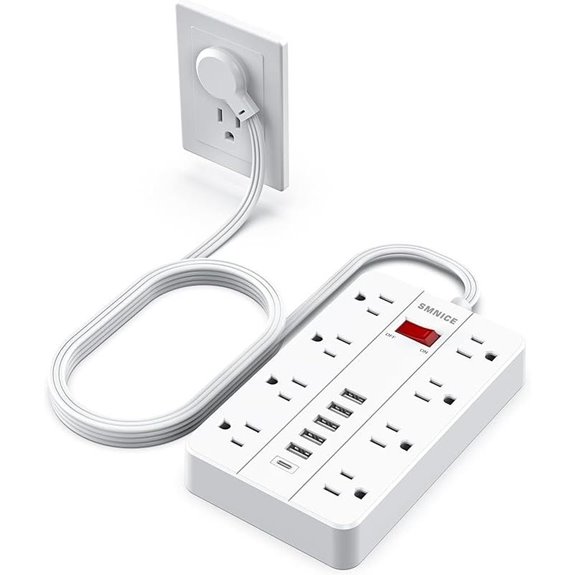 Power Strip with USB and Surge Protection