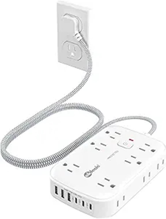 Power Strip with USB and Surge Protection