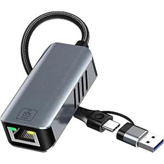 USB to Ethernet Adapter for MacBook iPad iPhone