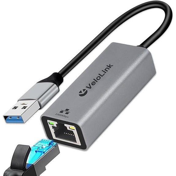 USB-A to Ethernet Adapter for PC Mac Switch