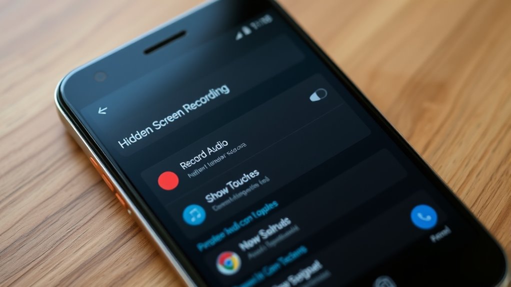 use quick settings screen recorder