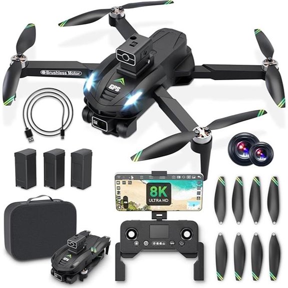 V168 5G HD GPS Drone with Camera and Batteries