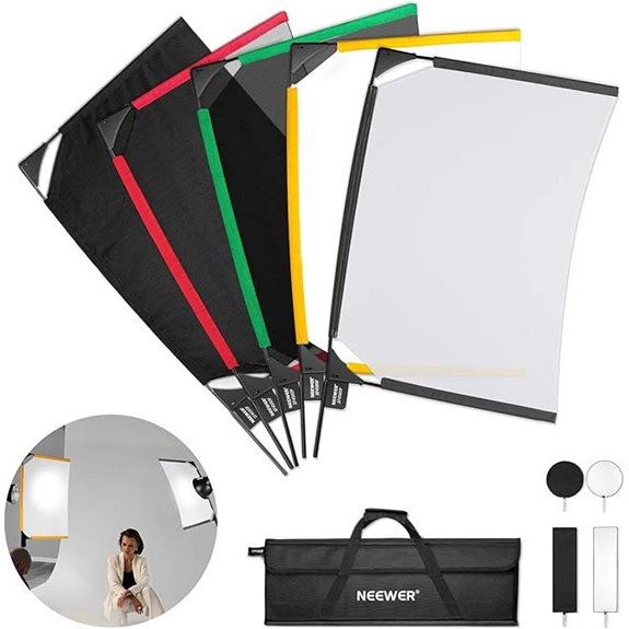 Neewer 5-in-1 Foldable Photography Flag Kit