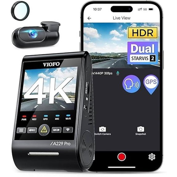 viofo 4k hdr dash cam