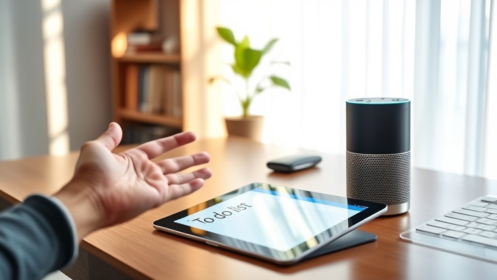 voice activated task management