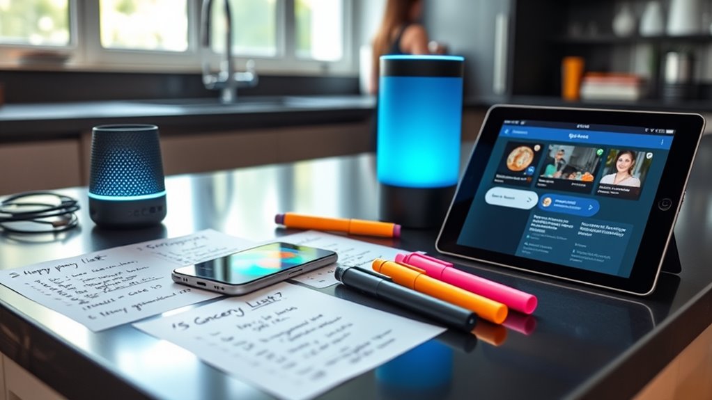 voice controlled shopping lists