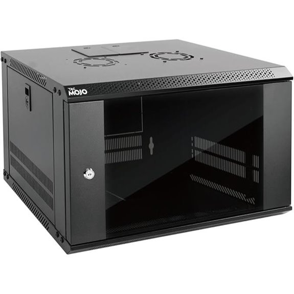Tecmojo 6U Wall Mount Server Rack with Cooling