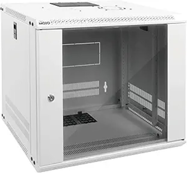 Tecmojo 9U Wall Mount Network Cabinet with Lock