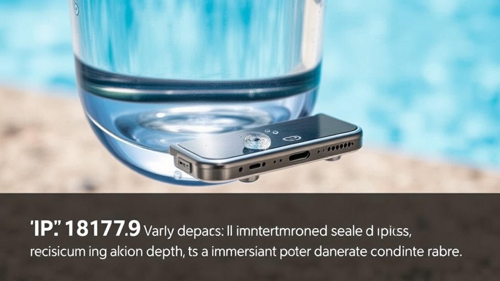 water resistance ratings are limited