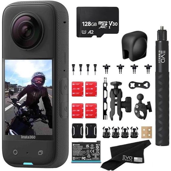 Insta360 X3 Waterproof 360 Camera with Accessories