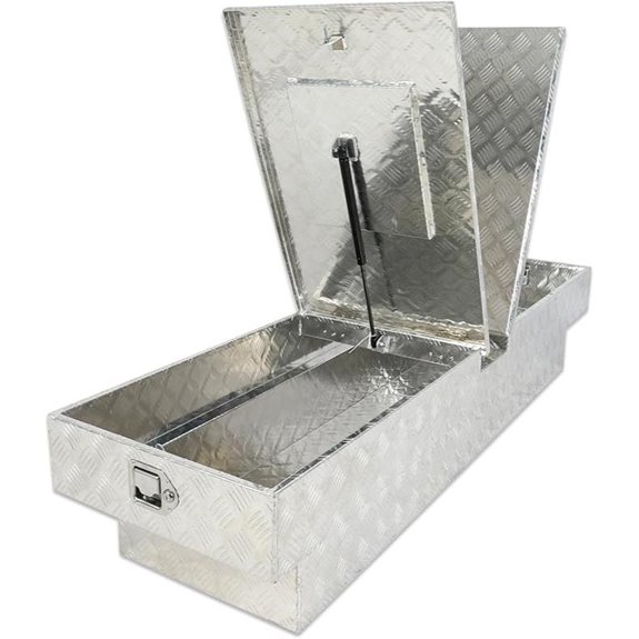 Gull Wing Aluminum Truck Tool Box Waterproof Lock