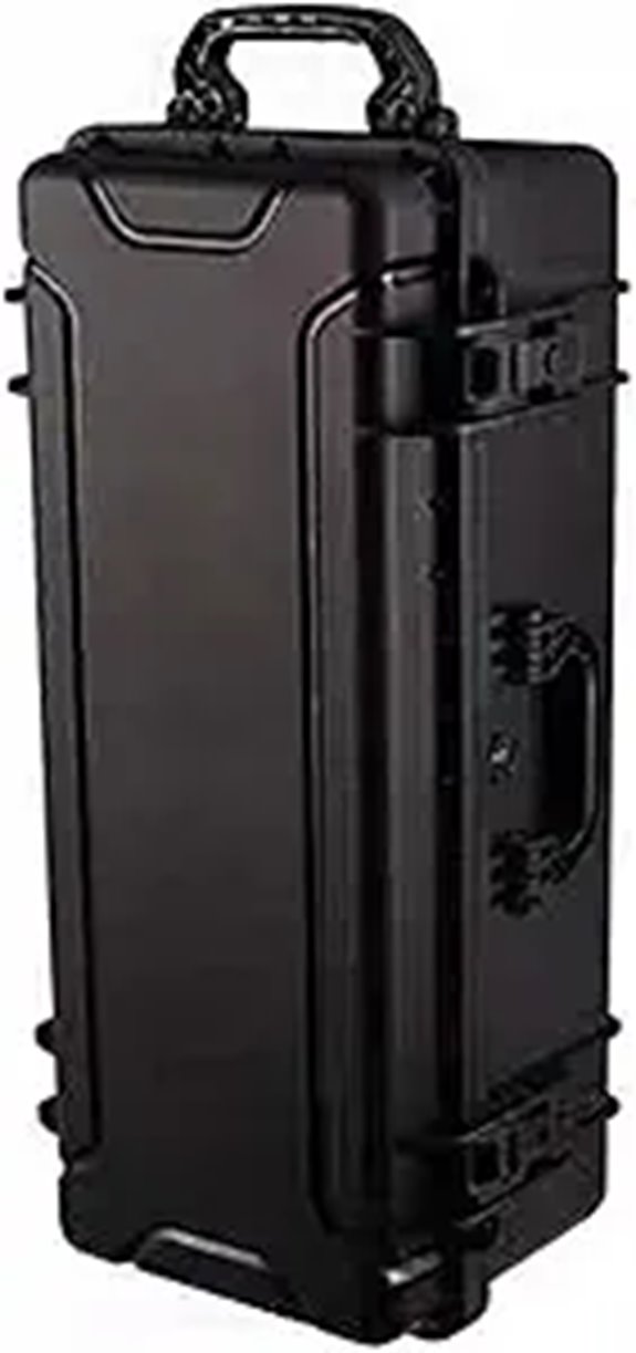 Large Waterproof Rolling Hard Case for Cameras & Instruments