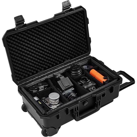 Waterproof Camera Travel Case with Padded Divider