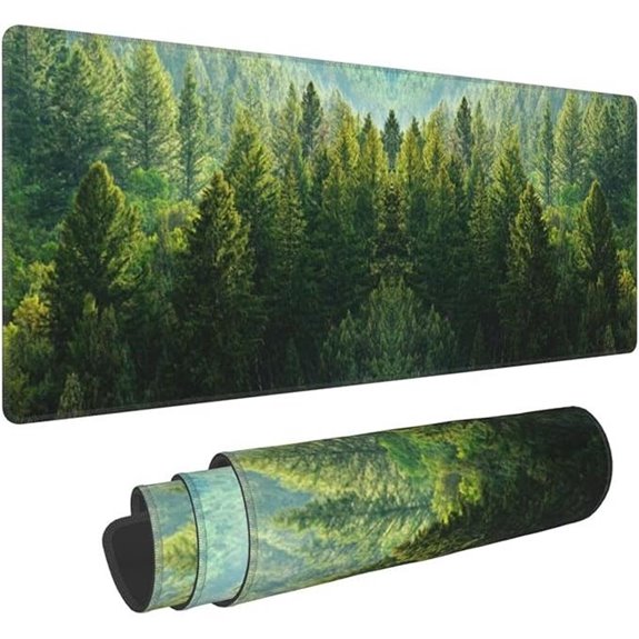 Large Waterproof Gaming Mouse Pad for Desk (Green)