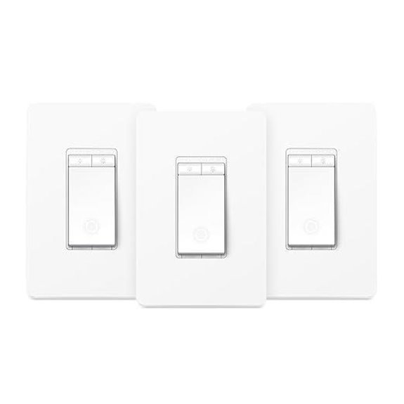 Kasa Smart Dimmer Switch 3-Pack Wi-Fi Alexa Google