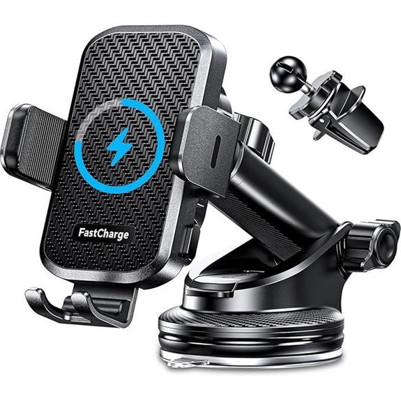 CHGeek Wireless Car Charger with Phone Holder Mount