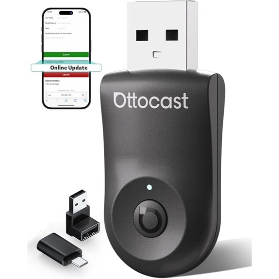 OTTOCAST Mini Wireless CarPlay/Android Auto Adapter