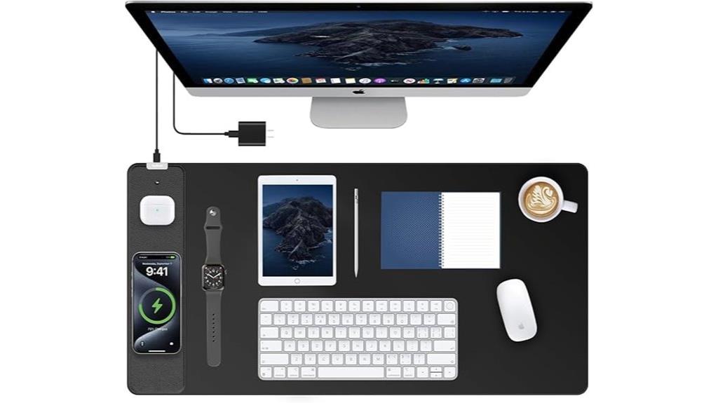 wireless charging mouse pad