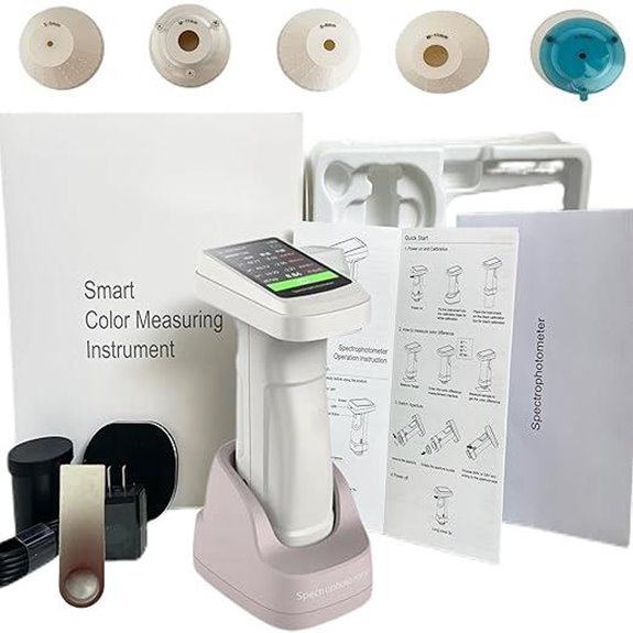 Bluetooth Spectrophotometer with Color Matching and Camera