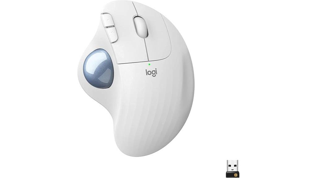 wireless ergonomic trackball mouse