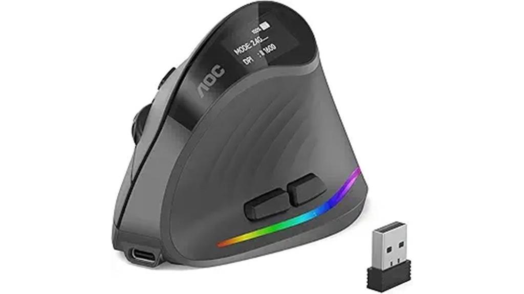 wireless ergonomic vertical mouse