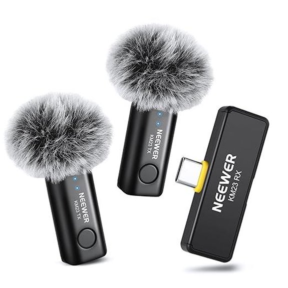 NEEWER Wireless Lavalier Microphone for Vlogging