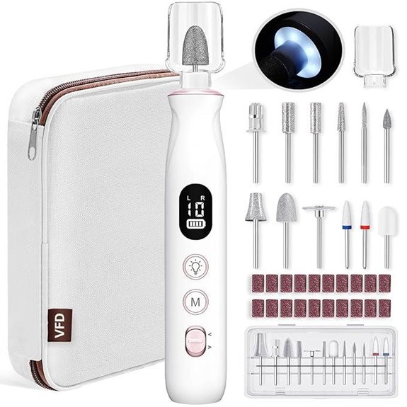 Cordless Electric Nail Drill 12-in-1 Manicure Kit