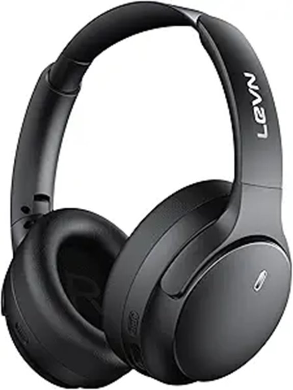 LEVN Wireless Noise Cancelling Headphones with Deep Bass