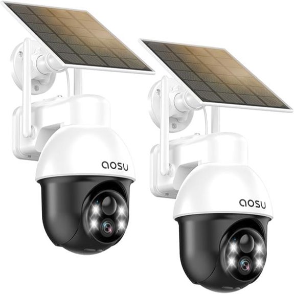 Aosu Solar Wireless Security Cameras (2 Pack)