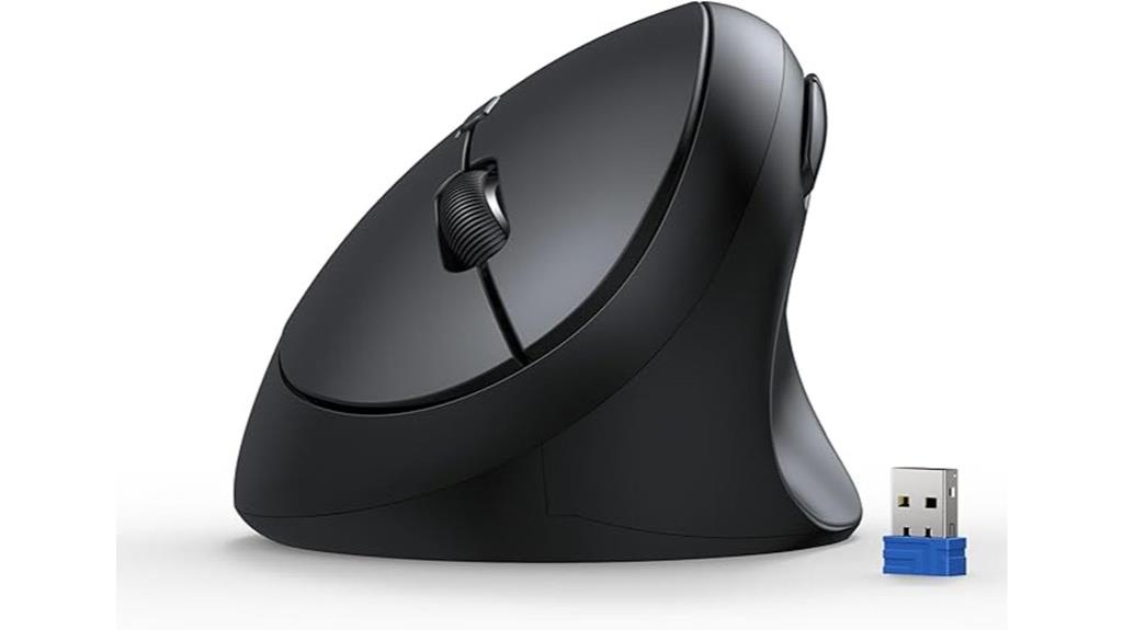 wireless vertical mouse adjustable