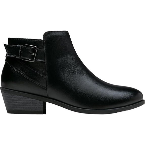 Vepose Women's Ankle Boots with Low Heel