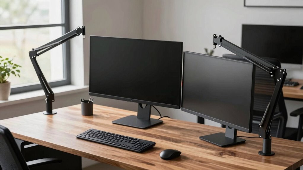 adjustable monitor arms improve ergonomics
