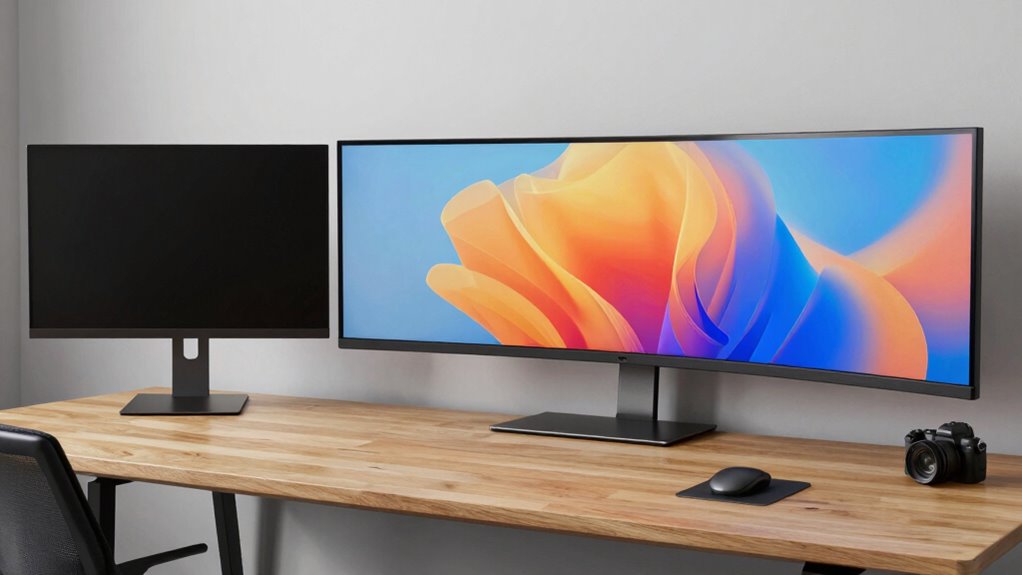 desk space influences ultrawide display value