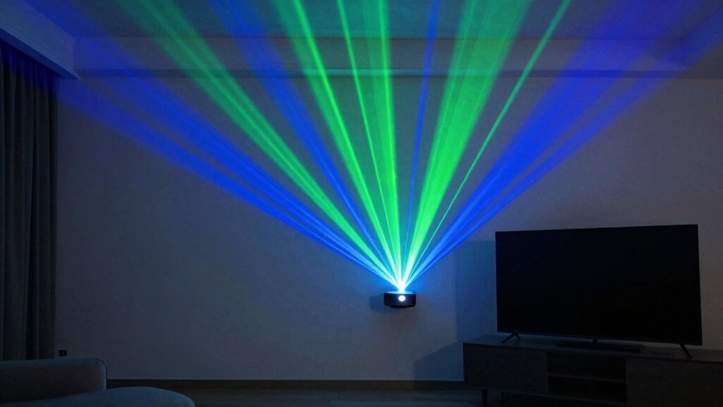 laser projectors over tvs