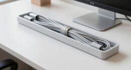 organized cables enhance workspace