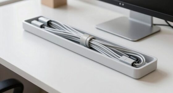 organized cables enhance workspace
