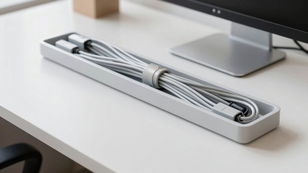 organized cables enhance workspace