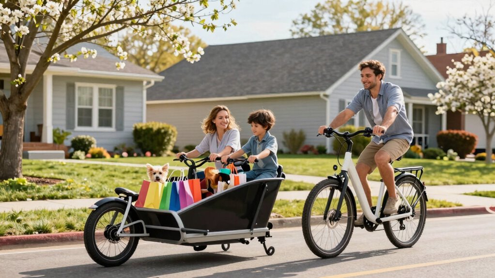 safe efficient family cargo biking